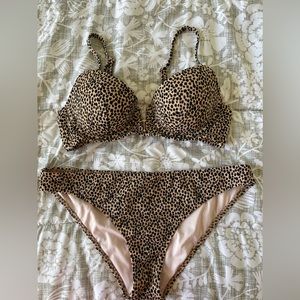 Shade & Shore Cheetah Print Bikini